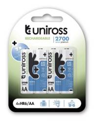 Uniross UN4AA2700 elem méretű akkumulátor