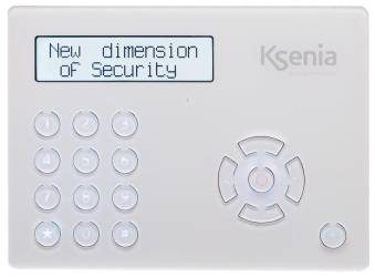 Ksenia ergo wls - fehér LCD kezelő 