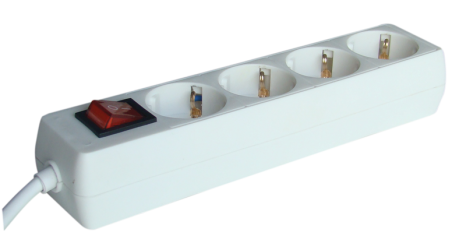 Tracon 4 fejes elosztó, 250 V AC, 4 x SHUKO