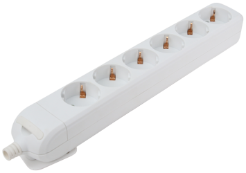 Tracon 6 fejes elosztó, 250 V AC, 6 x SHUKO