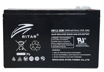 Ritar HR12-36W-F2 12V 36W nagy áramú zárt ólomakkumulátor (9Ah)