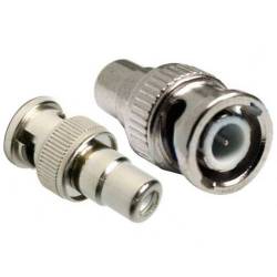 BNC dugó - RCA aljzat  átalakító, Koax