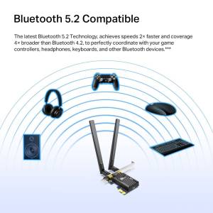 TP-Link Wireless Adapter PCI-Express Dual Band AX3000 Wifi 6 Bluetooth Archer TX55E