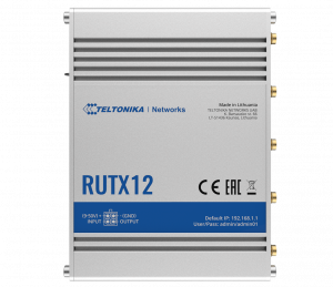 Teltonika WiFi router RUTX12 4G LTE + AC WIFI + BT