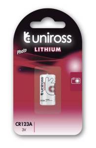 Uniross CR123A lítium fotó elem