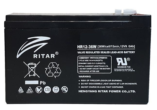 Batería Ritar 12v 9ah HR12-36W