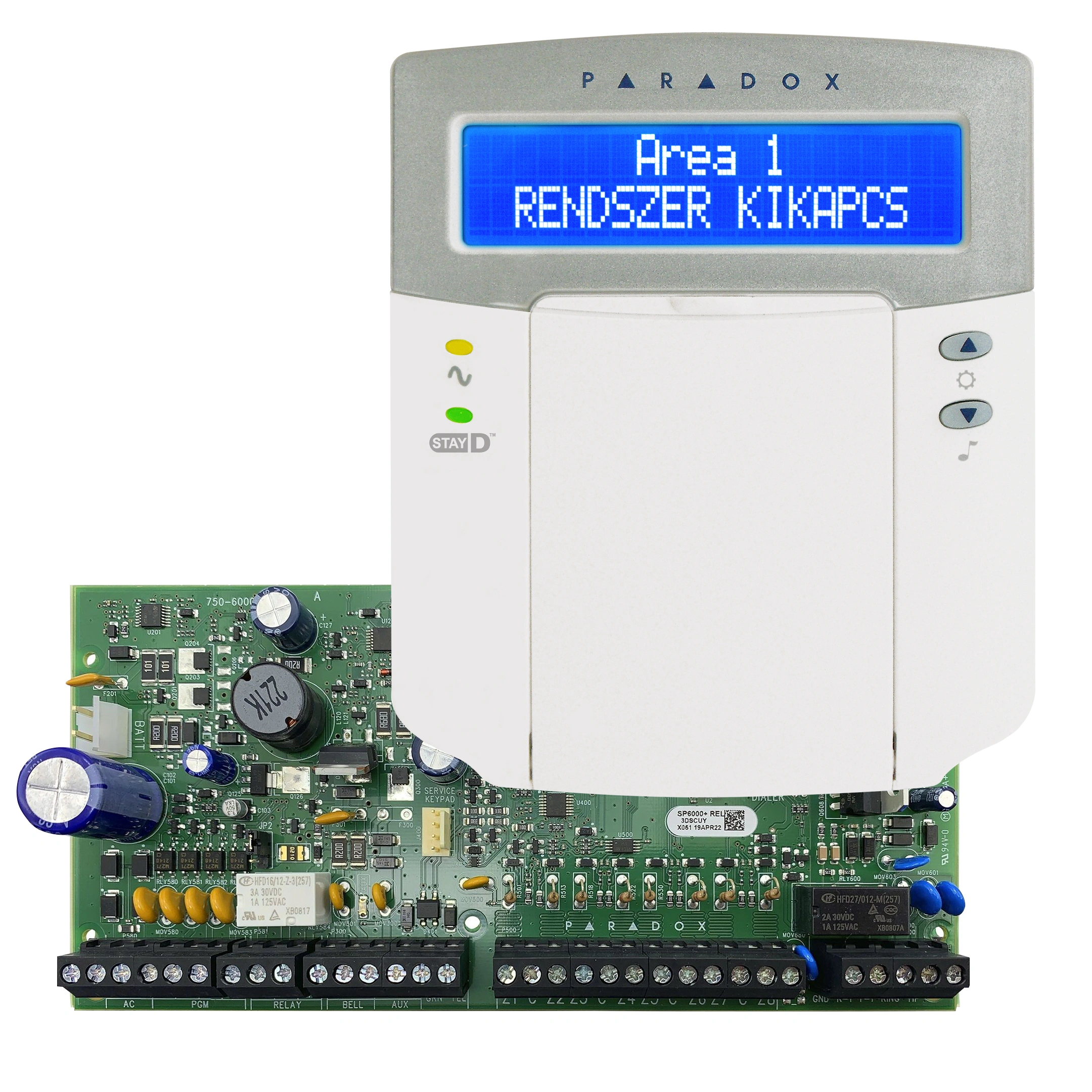 SP6000+ központ + K32LCD+ kezelő