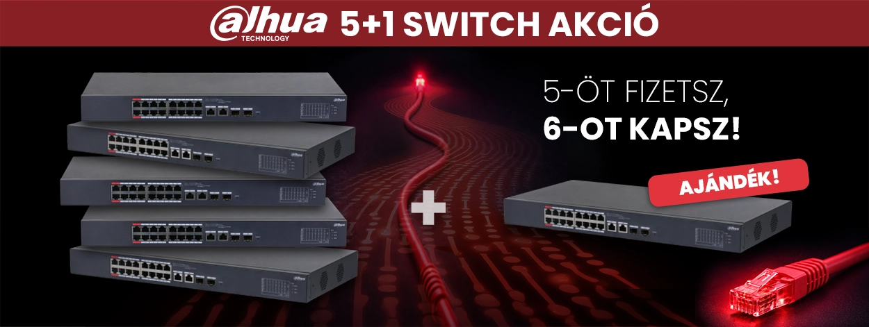 Dahua 5+1 switch akció