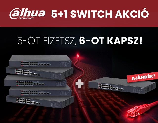 Dahua 5+1 switch akció