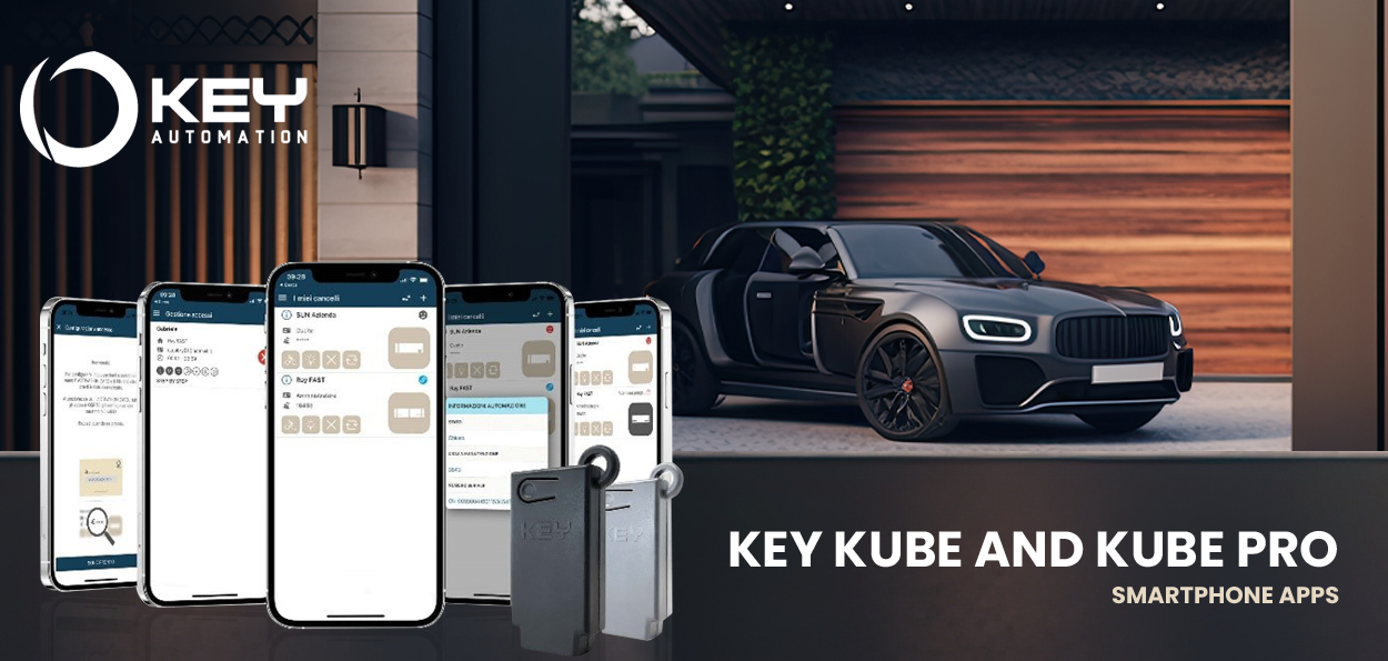 Take your gate control to the next level with KUBE and KUBE PRO Smart Phone Apps