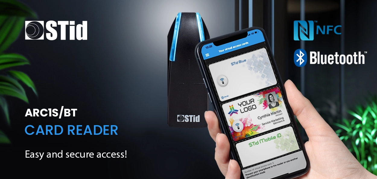 Mobile phone access with the STid ARC1S/BT outdoor card reader