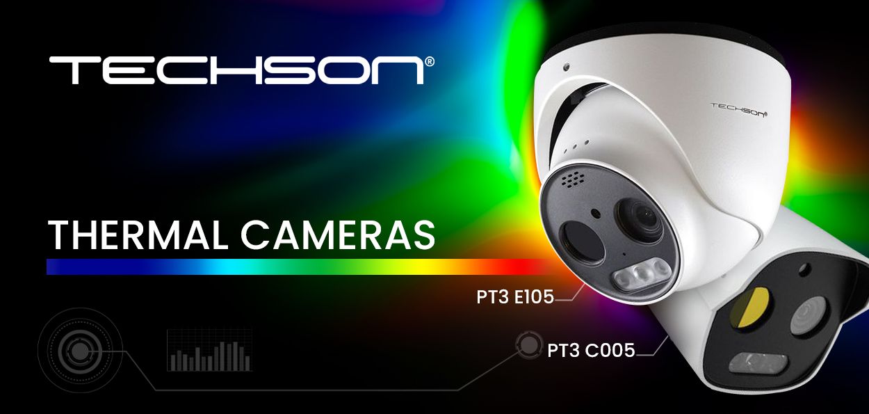 Fire safety support and intelligent area protection with Techson PT3 E105 and PT3 C005 thermal cameras