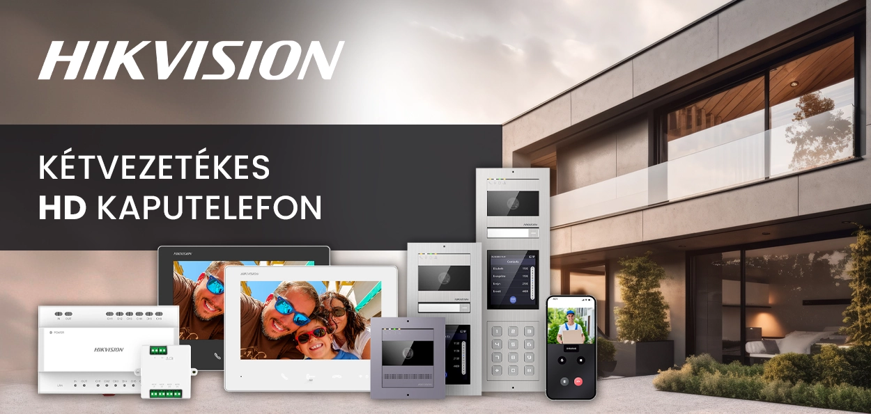 Hikvision kétvezetékes HD kaputelefon — egyszerű és sokoldalú