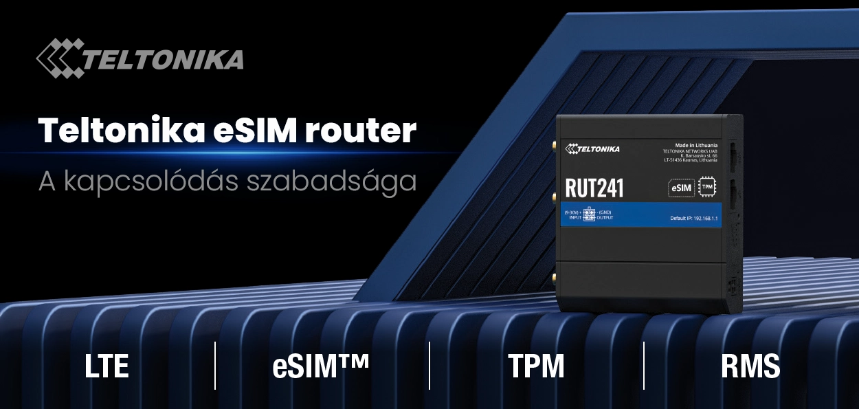 Teltonika eSIM router — viszlát fizikai SIM kártya!