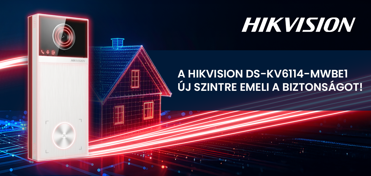 A biztonság új arca: Hikvision DS-KV6114-MWBE1 video-kaputelefon