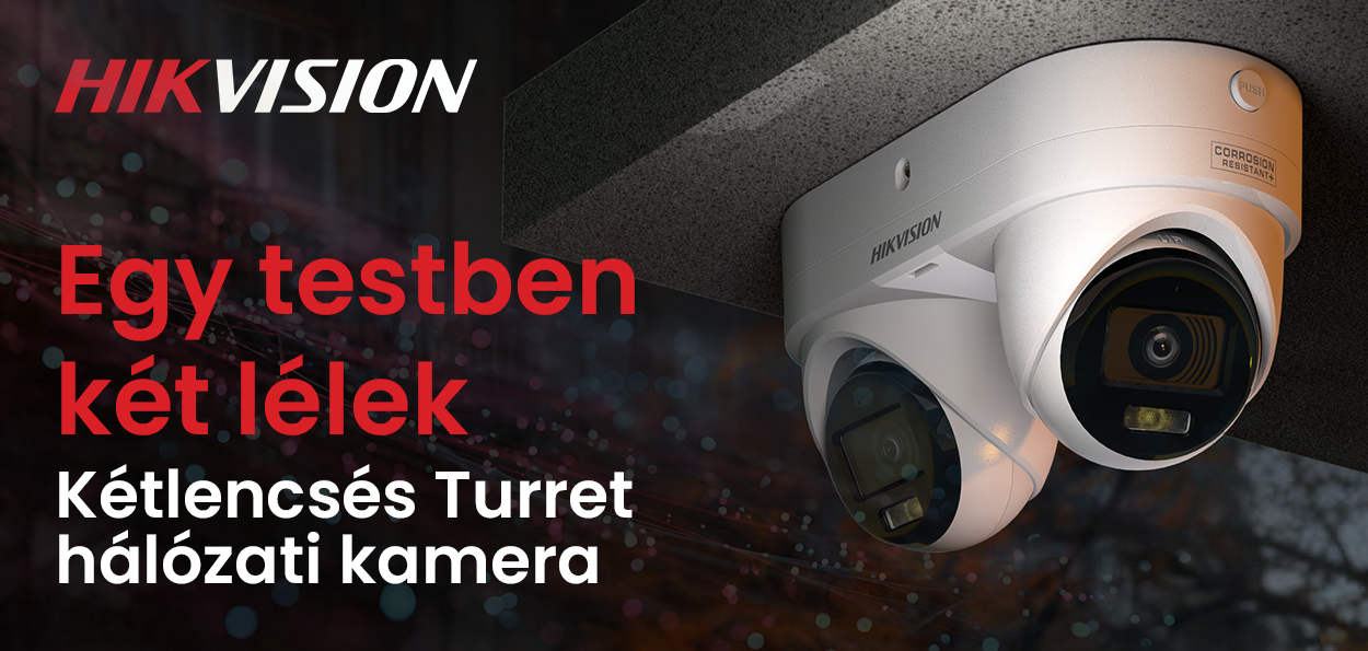 Hikvision Dual-Lens Turret kamera – két kamera, egy test, végtelen biztonság