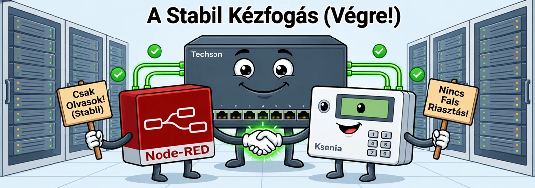 Techson_Switch_es_Ksenia_integráció_orsegvaltas_a_halozati_portokon