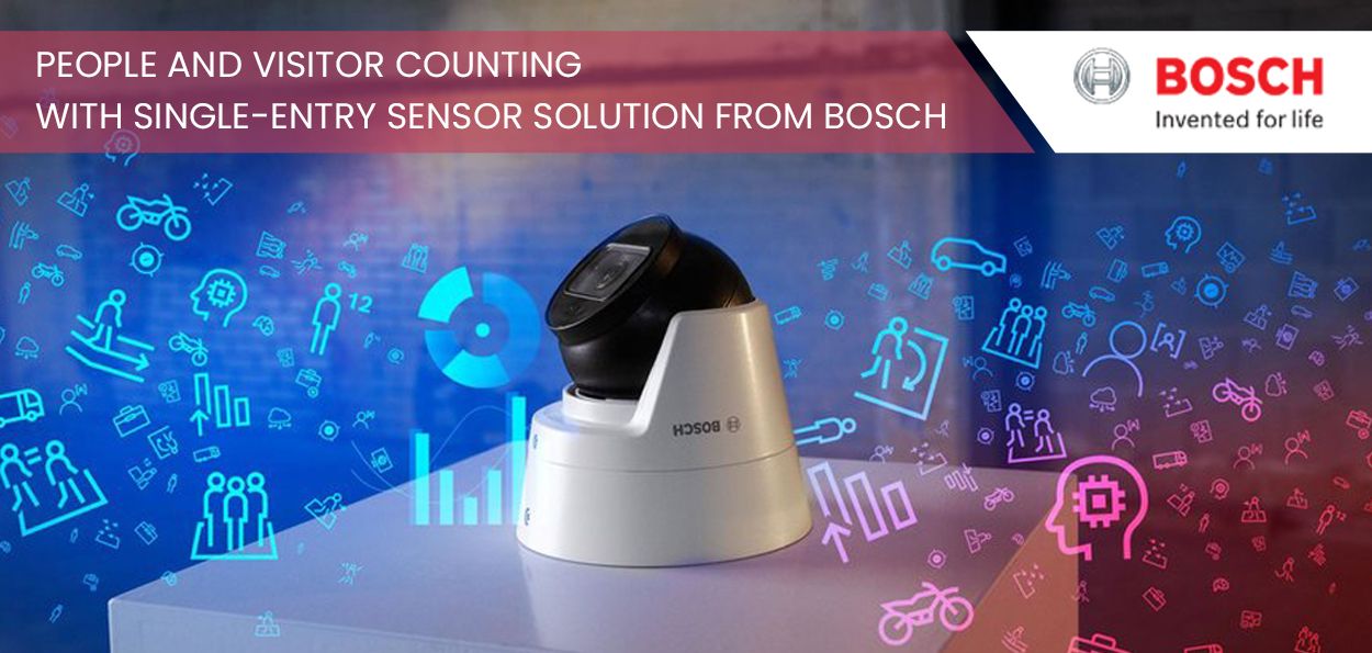 People and visitor counting with single-entry sensor solution from Bosch