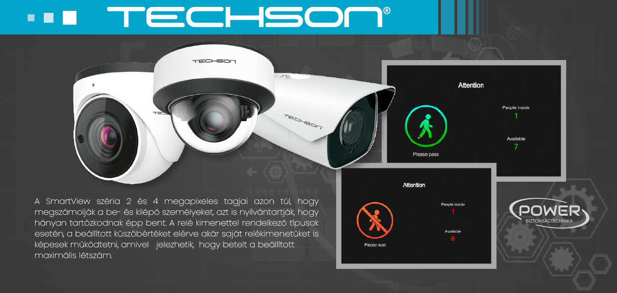 Létszámkorlát TechSon SmartView kamerákkal