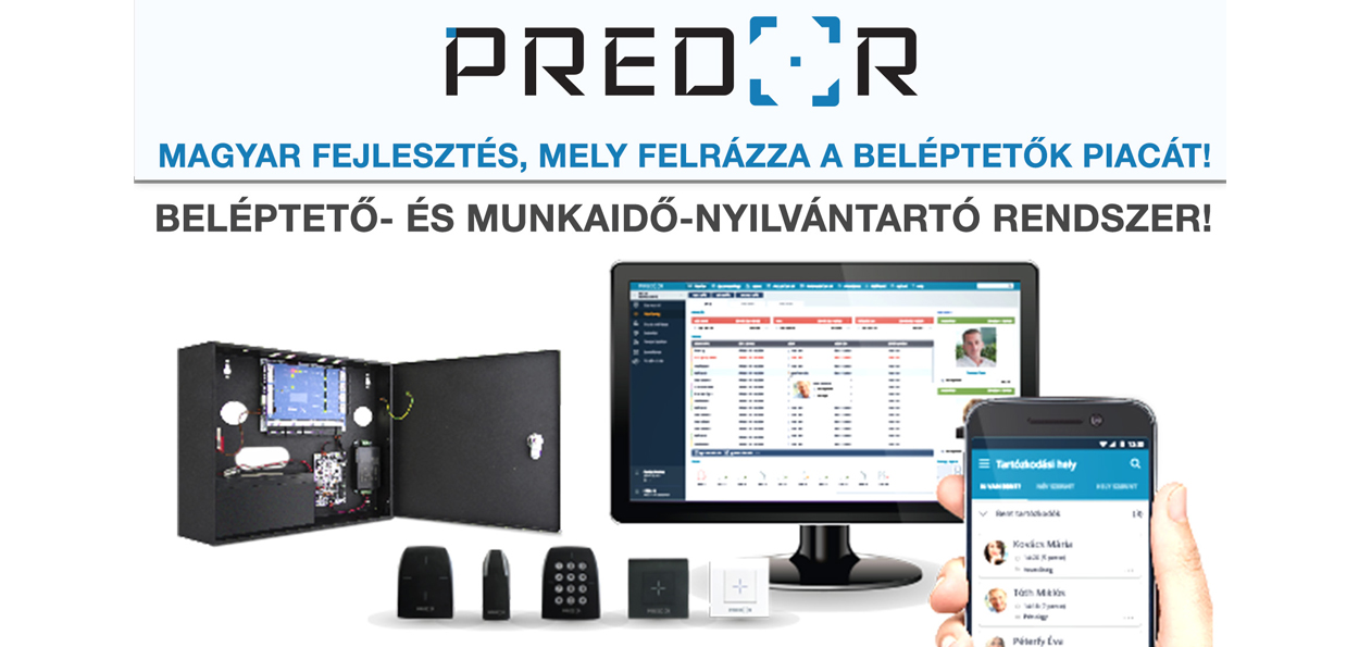 Predor beléptető- és munkaidő-nyilvántartó rendszer!