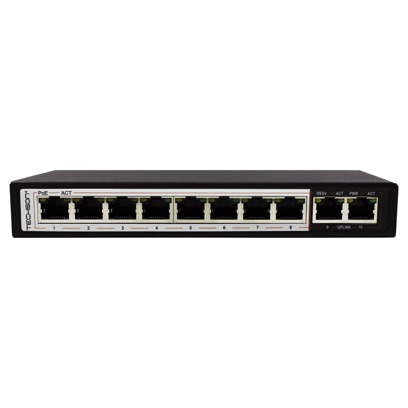 Techson TCS AGP08 2GU 10 ports PoE switch